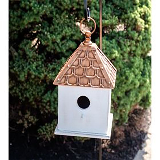 11.4" Copper Brick Top Birdhouse