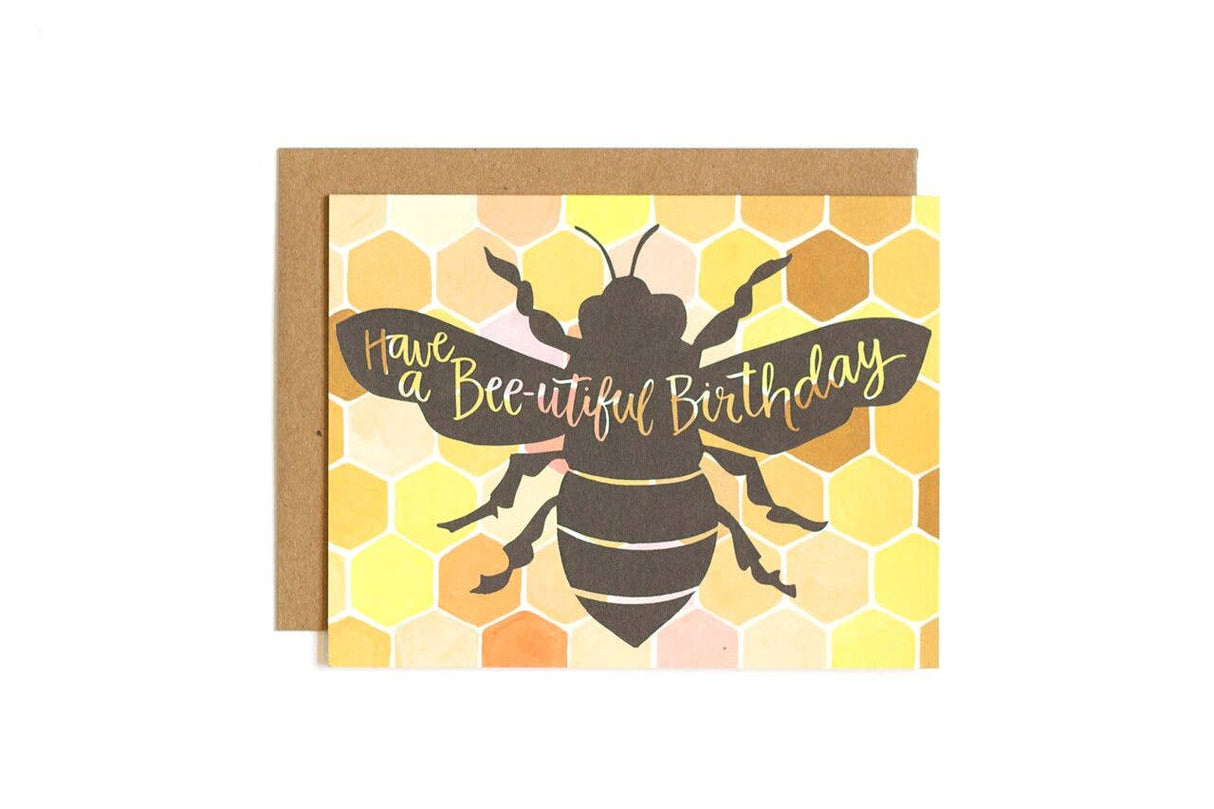 Bee-utiful Birthday Greeting Card