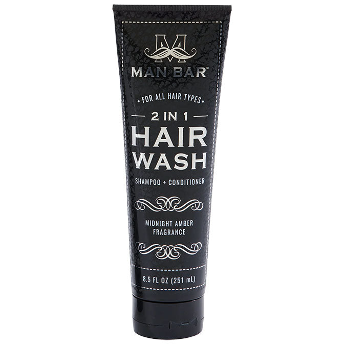 MAN BAR® 2-in-1 Hair Wash - Midnight Amber