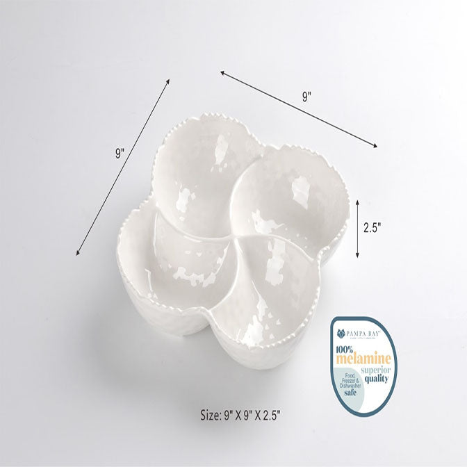 4 Section Bowl White