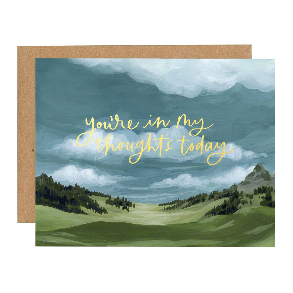In My Thoughts Mountain Sympathy Greeting Card