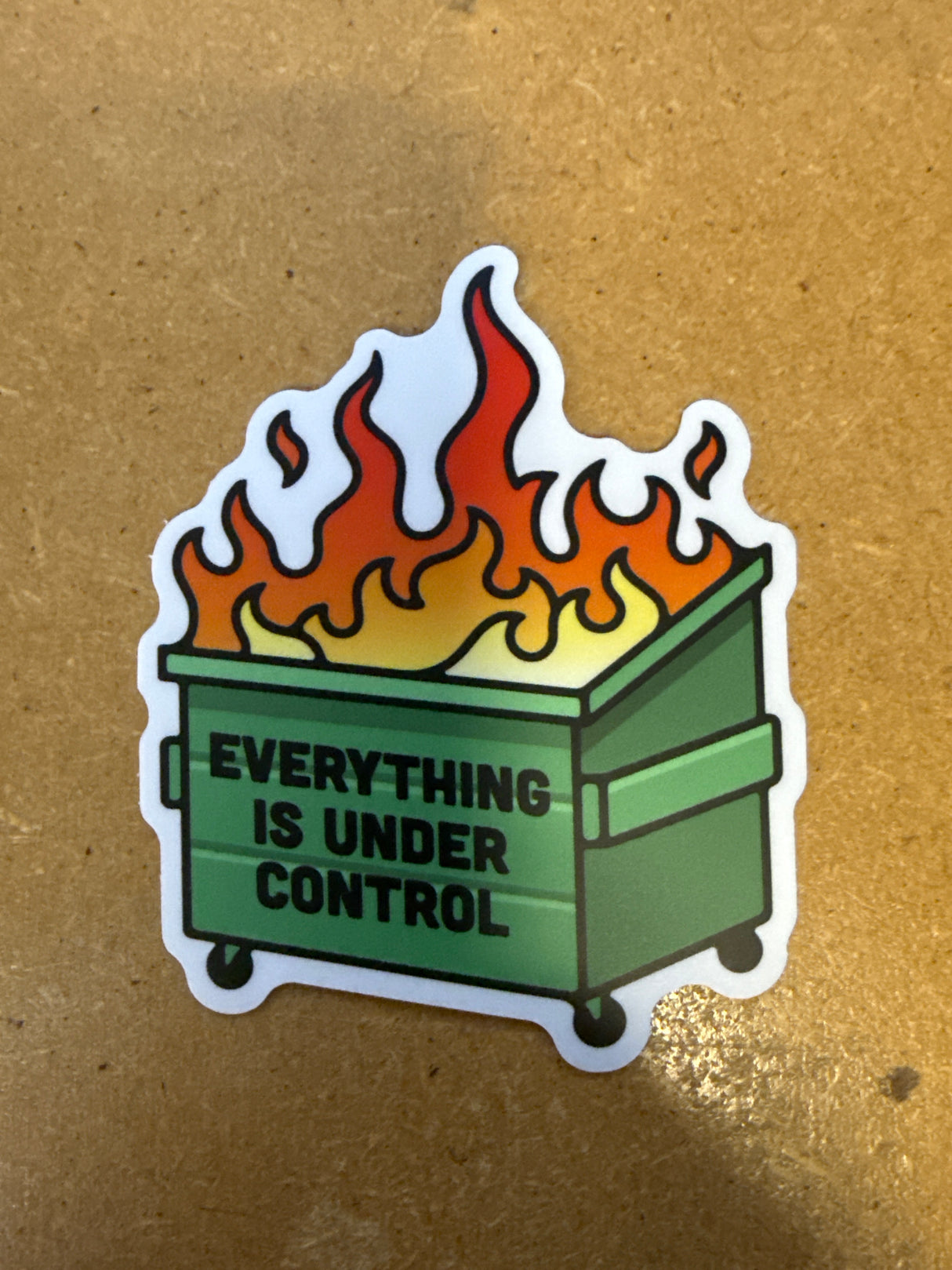 Dumpster Fire Sticker
