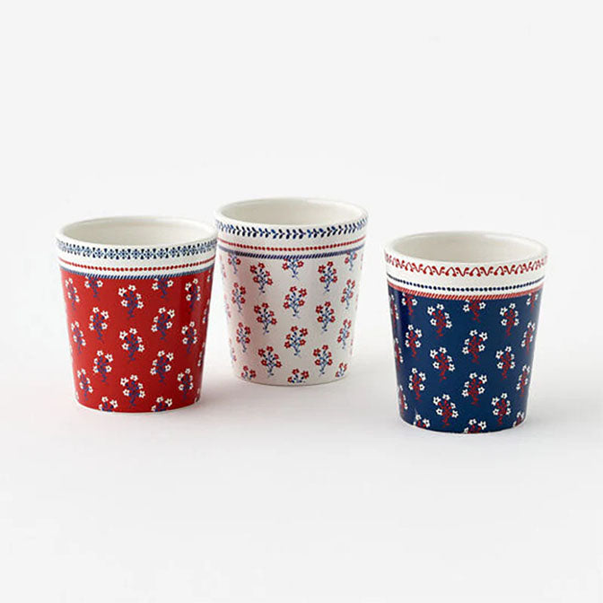 American Holiday Planter, Sm, 3 Asst, Ceramic, 4"
