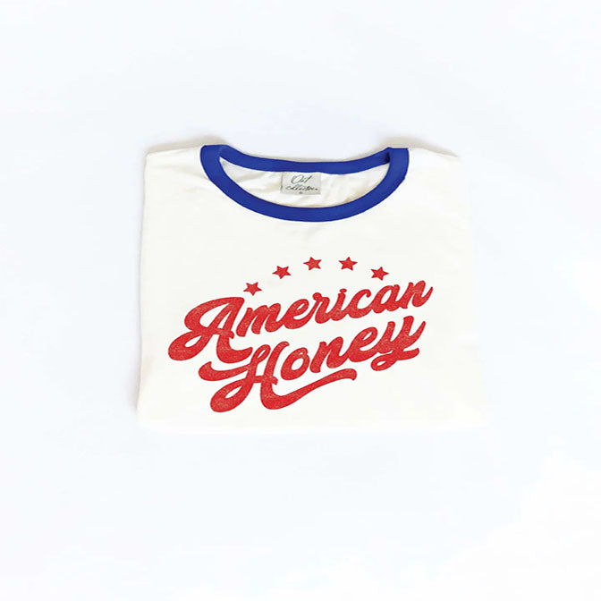 American Honey Ringer Graphic T-Shirt