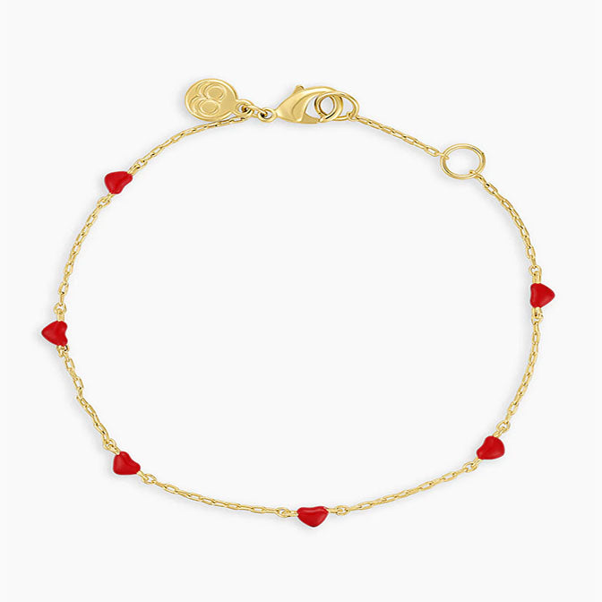 Amour Bracelet Red Enamel