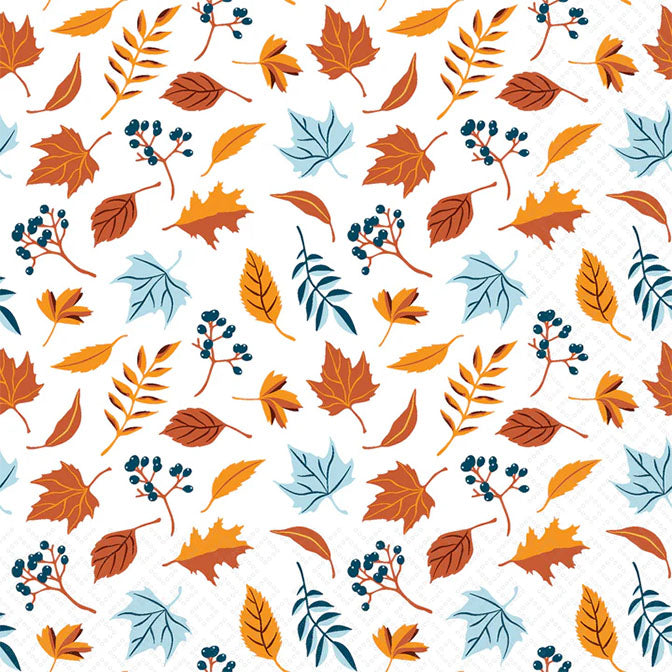 Autumn Leaves Scatter Cocktail Napkin