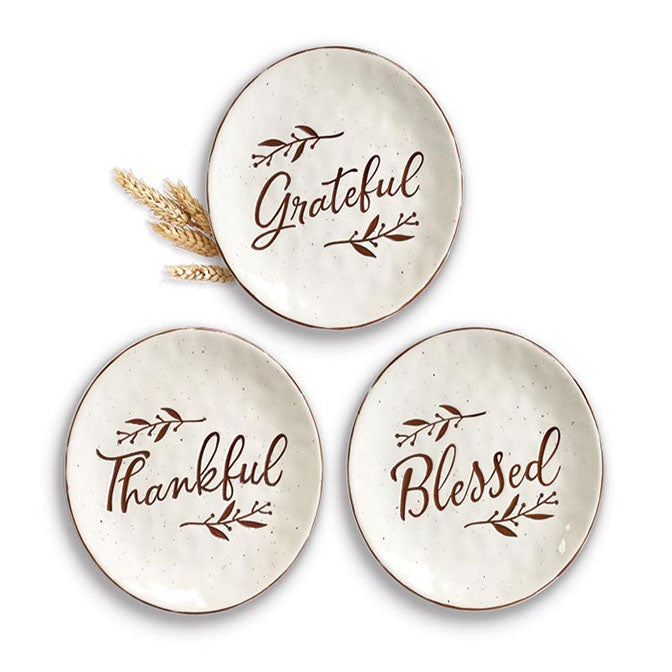 8" Autumn Message Plate