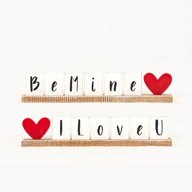 Be Mine, I Love You reversible sign