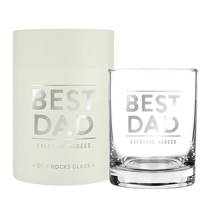 Dof Rocks Glass - Best Dad