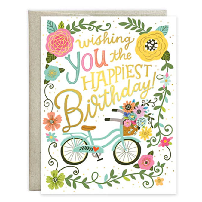 Birthday Greeting Card - Bicycle