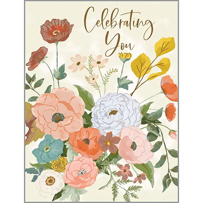 Birthday Greeting Card - Boho Floral