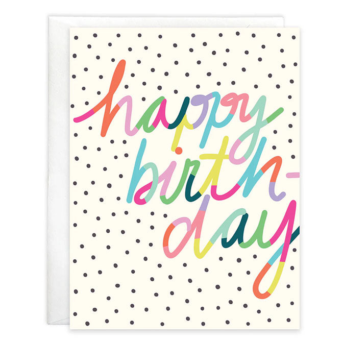 Birthday card - Polka Dot Bday