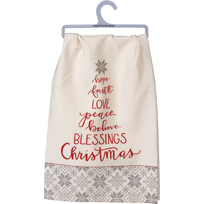 Blessings Christmas Kitchen Towel