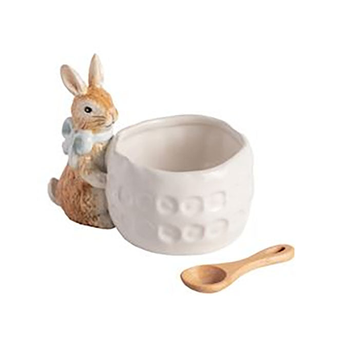 Blue Easter Bunny Dish