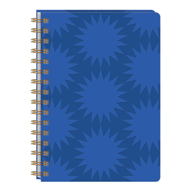 Statement Shapes Blue Spiral Journal