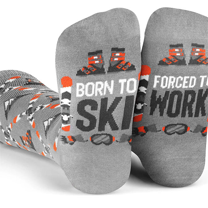 Born To Ski, Forced To Work Socks