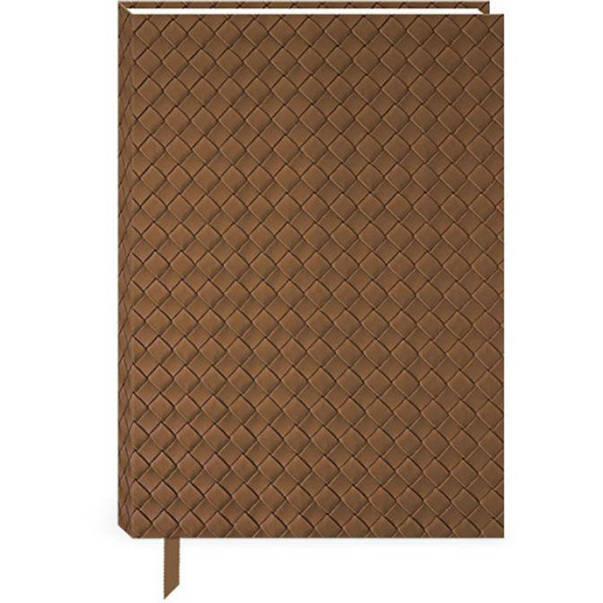 Brown Woven Hardcover Journal