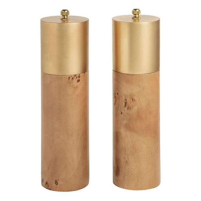 Burl Salt Pepper Grinders