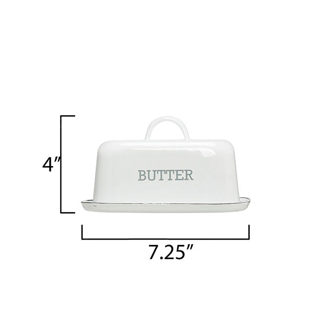 Butter Enameled Dish