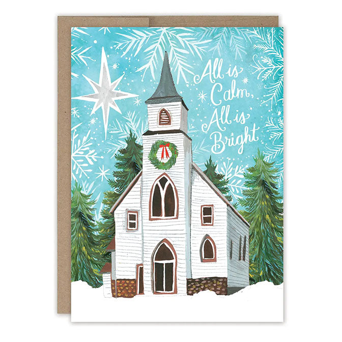 Calm & Bright Church Boxed Holiday Cards - Set of 10