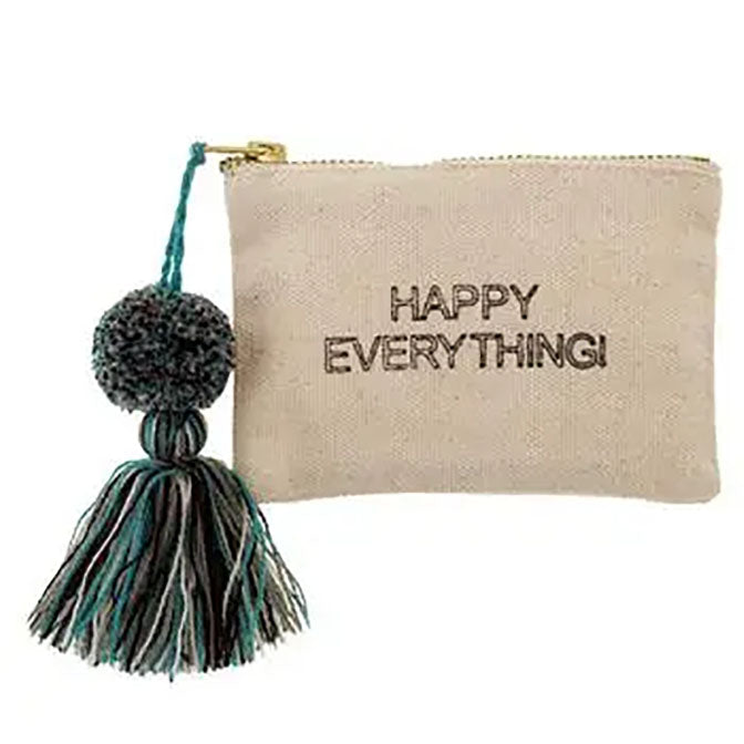 Canvas Tassel Card Holder