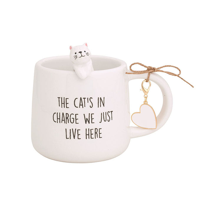 Cat In Charge Figure Mug
