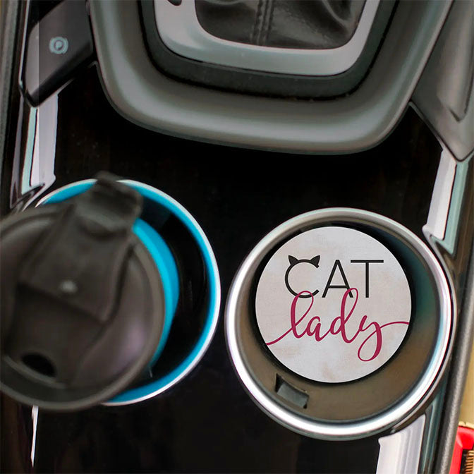 Cat Lady Car Coaster