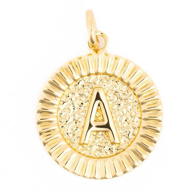 Charm Bar - Gold Circle Medallion "McKenna Charm"