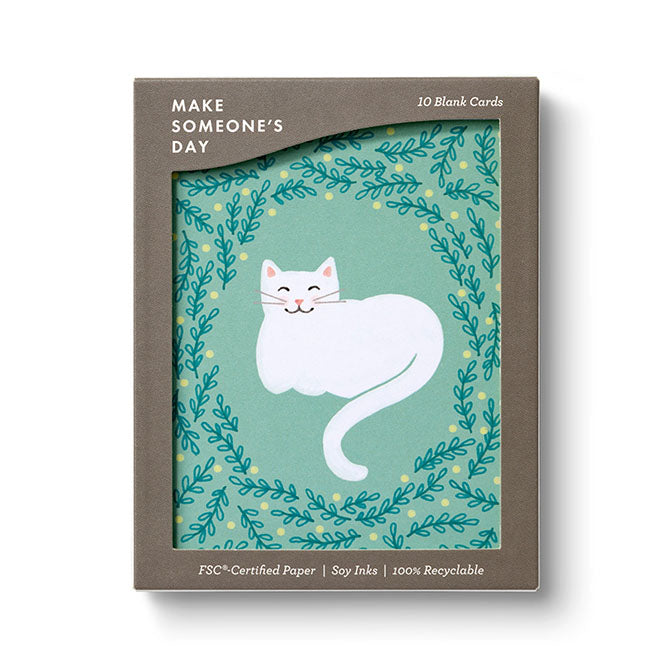 Cuddly Cat Blank Note Cards