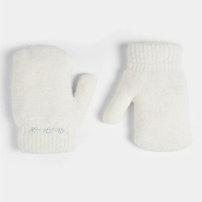 Darling Snowflake Embellished Mittens