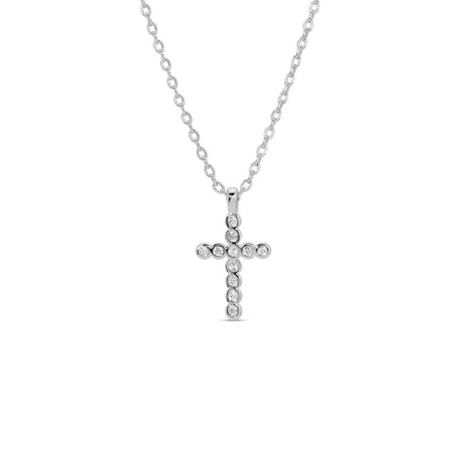 Small Simple Cross Necklace