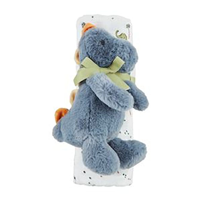 Dino Swaddle & Rattle Set