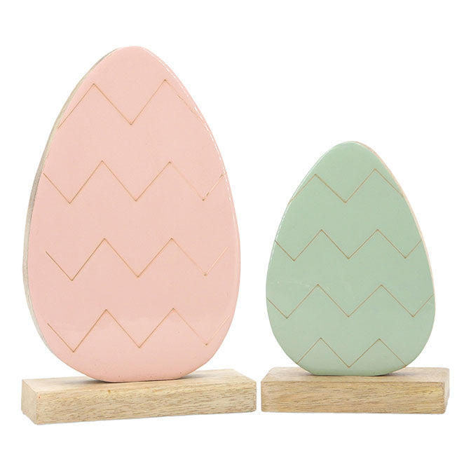 Green and Pink Egg Stands