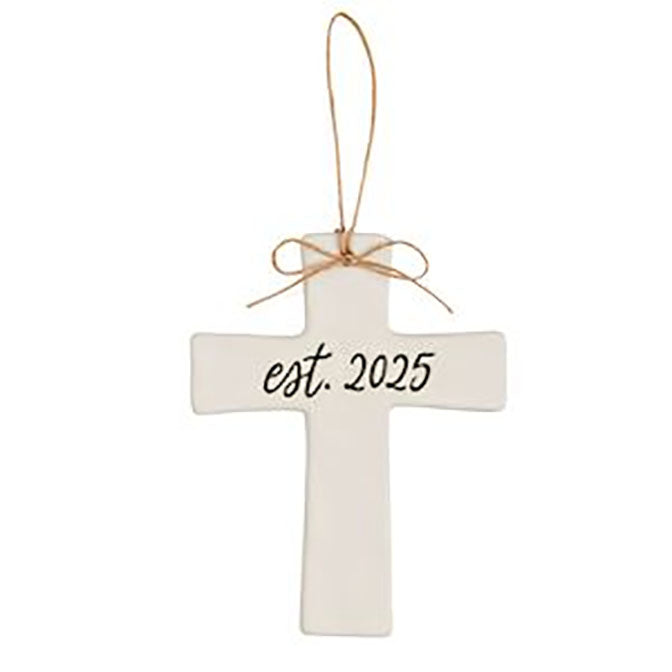 Est 2025 Wedding Cross