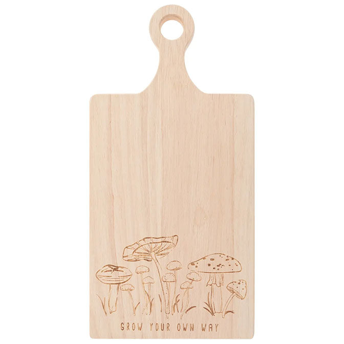 Etched Cutting Board Mushroom