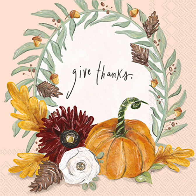 Fall Foliage Thanks Napkin
