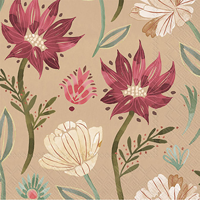 Floralscape Motif Napkin