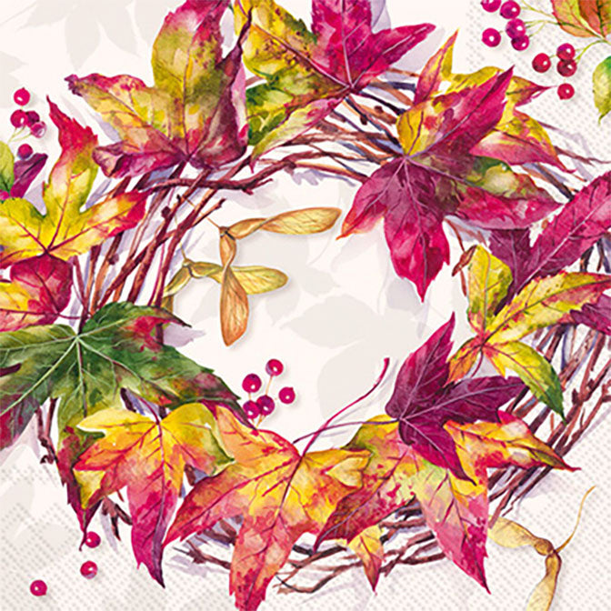 Forest Wreath Cocktail Napkin