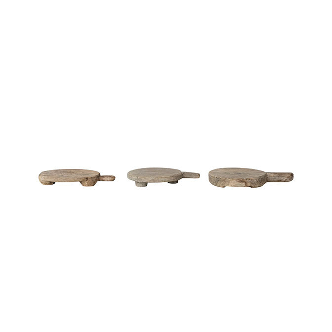 Found Decorative Wood Bread Board with Handle (Each One Will Vary)