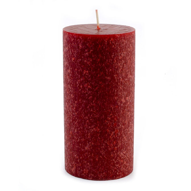 Garnet 3x6 Unscented Pillar Candle