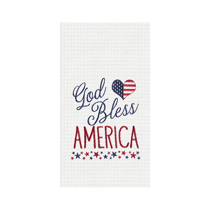 God Bless America Star Kitchen Towel