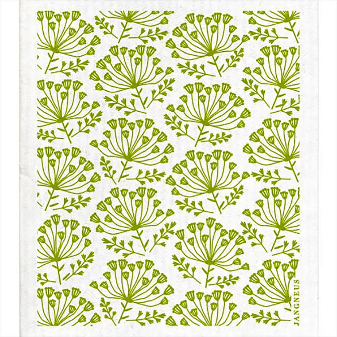 Green Dill Swedish Dishcloth