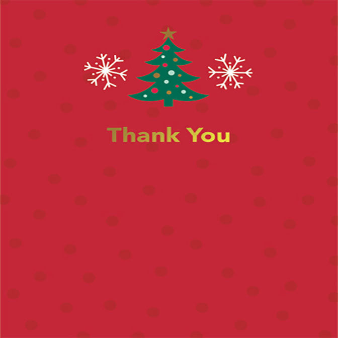 Happy Christmas Icons Boxed Thank You Cards