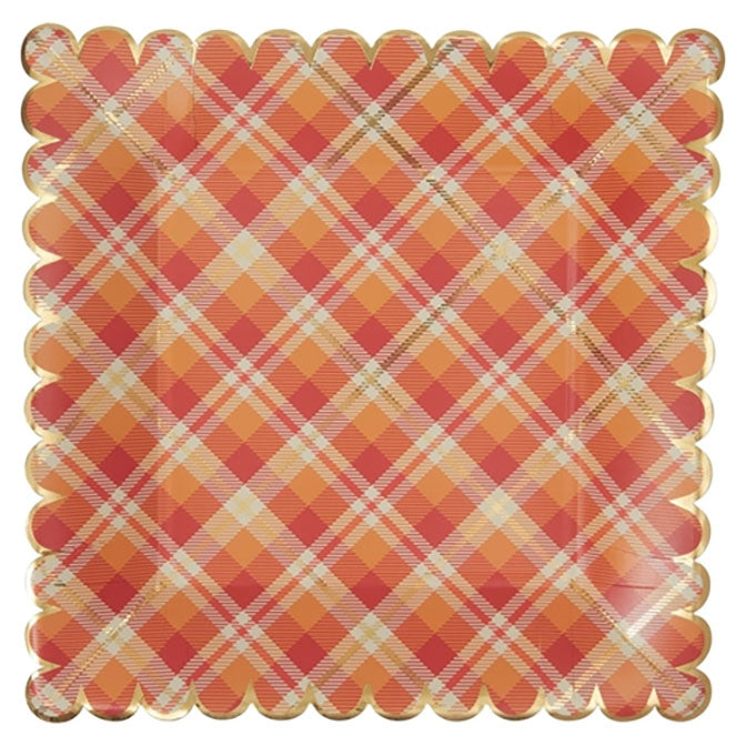 Harvest Plaid Dinner Plate