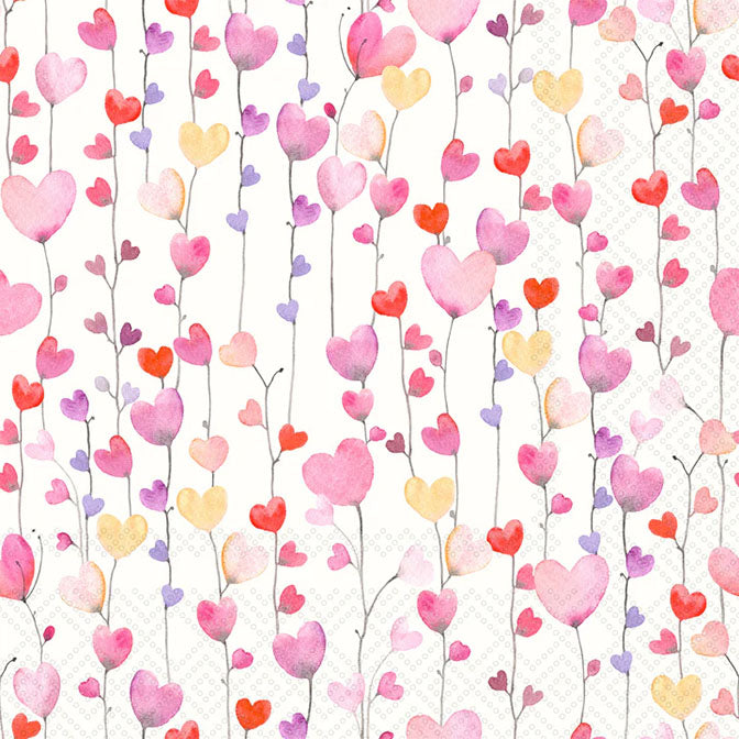 Heart On A String Cocktail Napkin