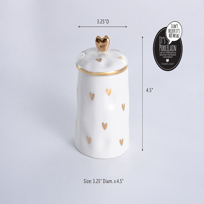 Heart Covered Sugar Bowl