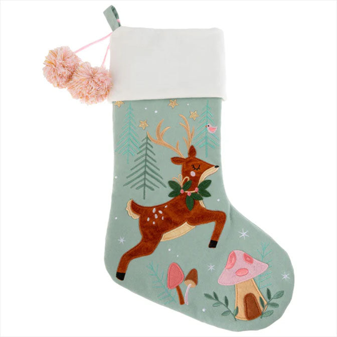 Holiday Embroidered Stocking