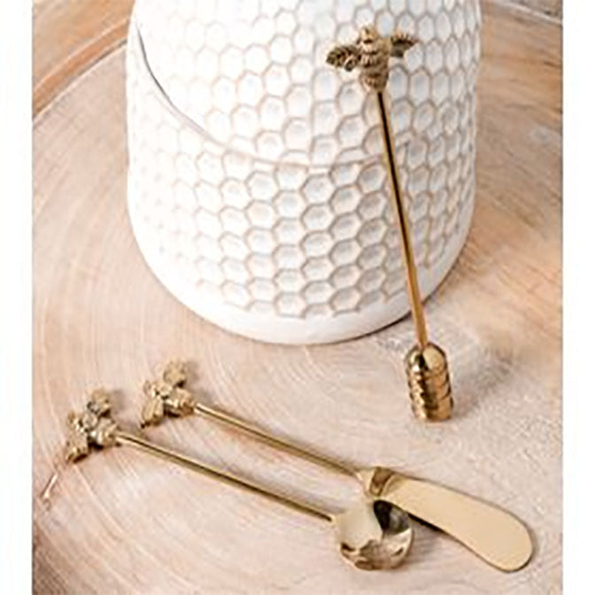 Gold Honey Bee Utensil Gift Set