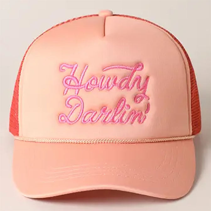 Howdy Darlin' Embroidered Mesh Trucker Hat