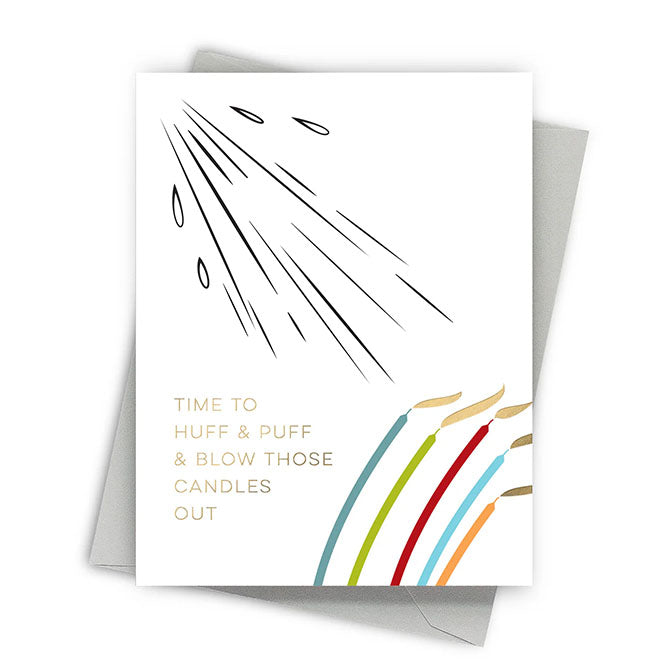 Huff and Puff Birthday Card